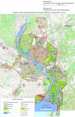 Приложение 6. Карта-схема земельных участков капитального строительства, объектов федерального, регионального и местного значения